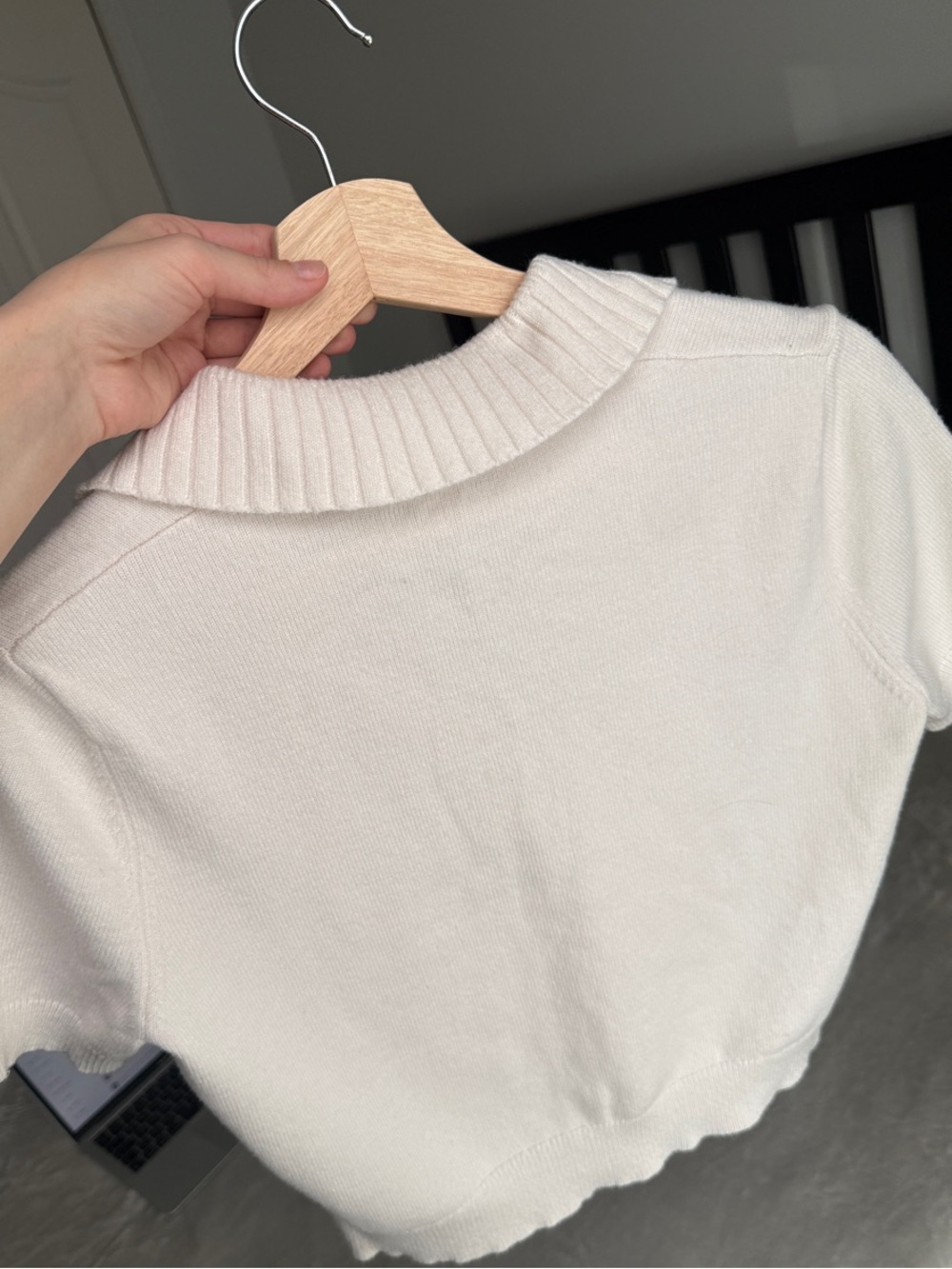 Twik par Simons | Cream Short Sleeve Bow Cardigan 🎀✨ - Picture 2 of 7